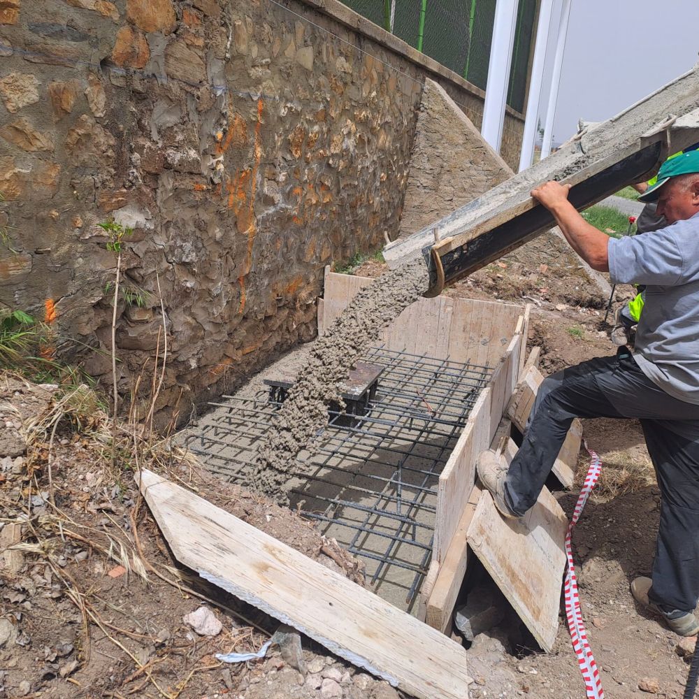 Foto de trabajo realizado de construcción